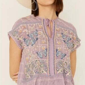 NWT Johnny Was Paise Blouse